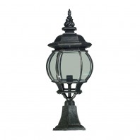 Lighting Inspiration-Flinders  Large  Outdoor Pillar Mount Light - Antique Bronze /Antique Black